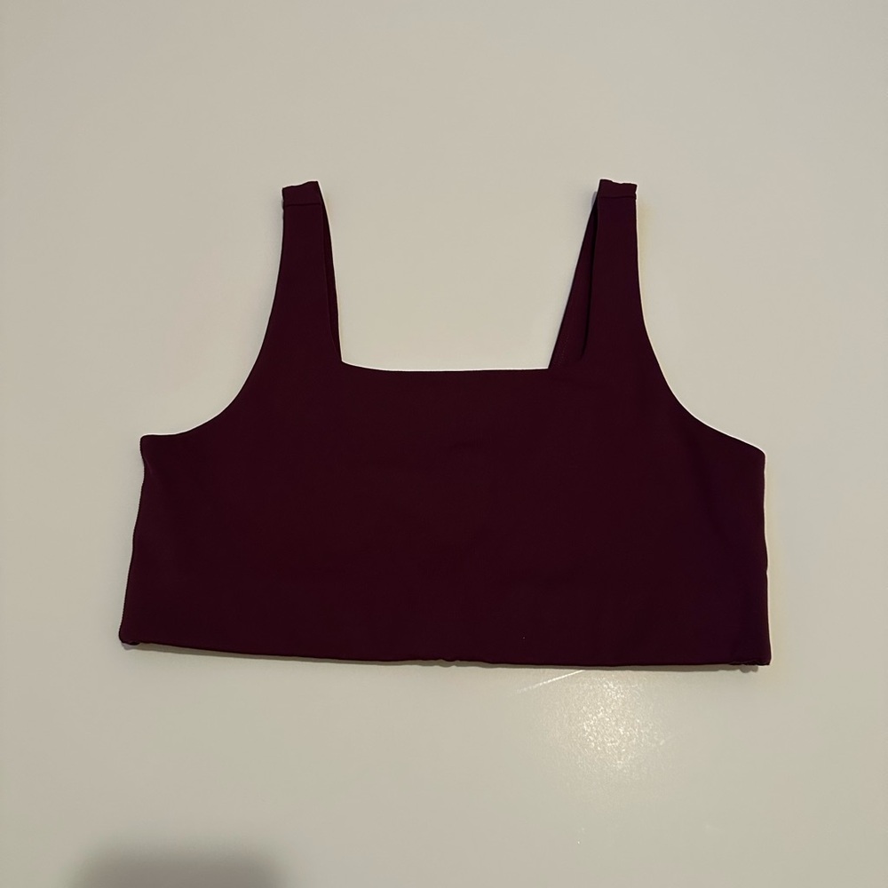Girlfriend Collective Tommy Sports Bra Plum Size Medium